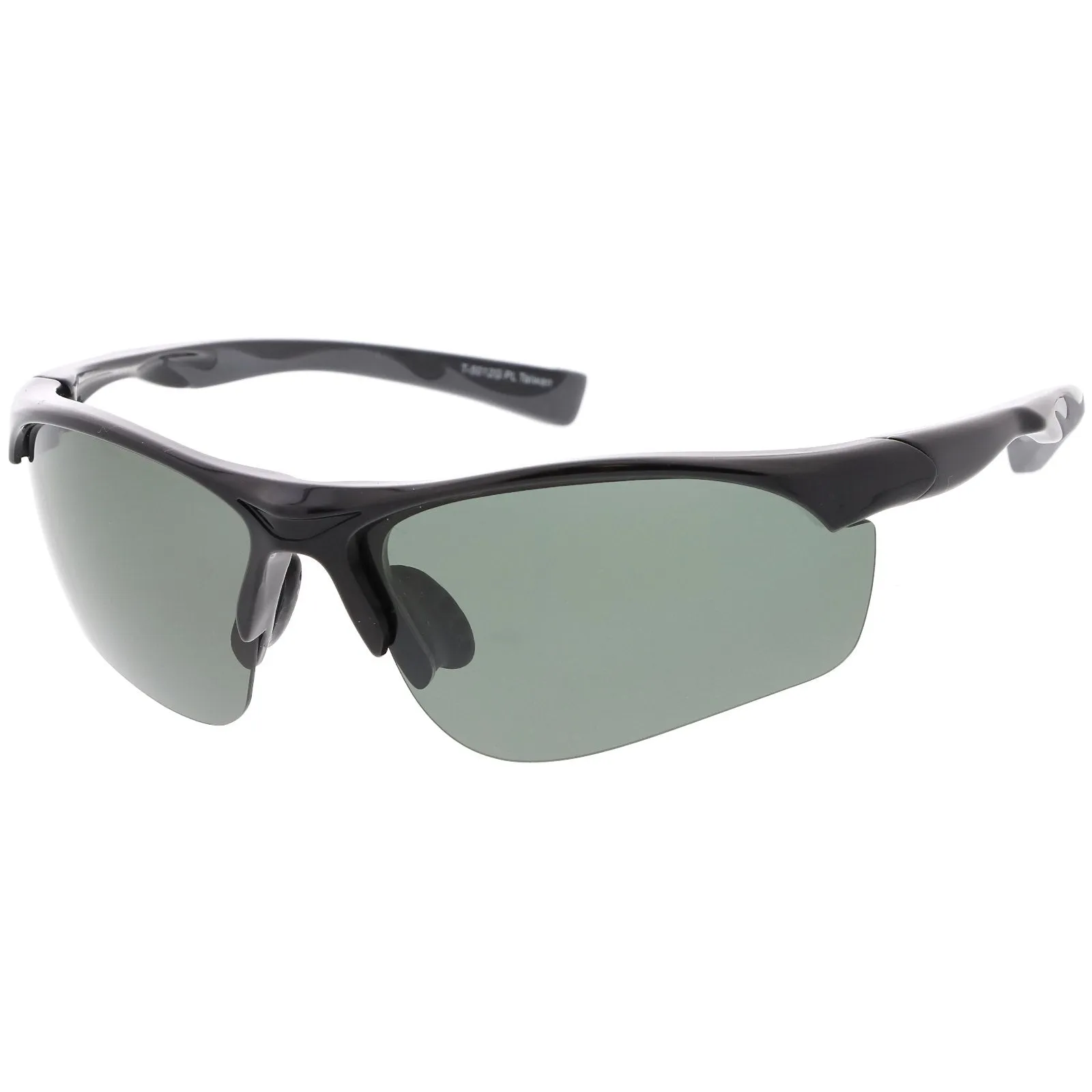 Premium Half Frame Polarized TR-90 Sports Wrap Sunglasses C818 70mm