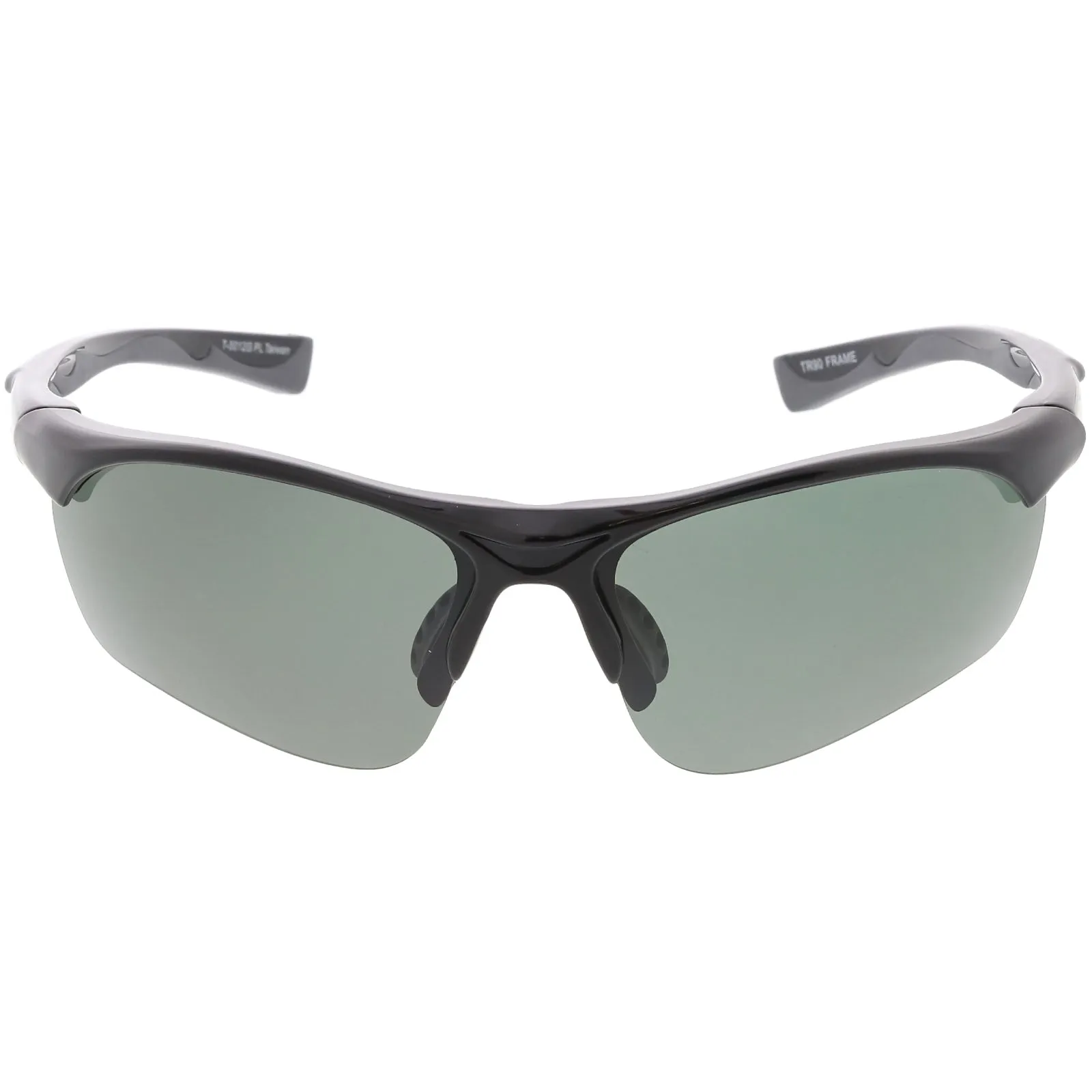 Premium Half Frame Polarized TR-90 Sports Wrap Sunglasses C818 70mm