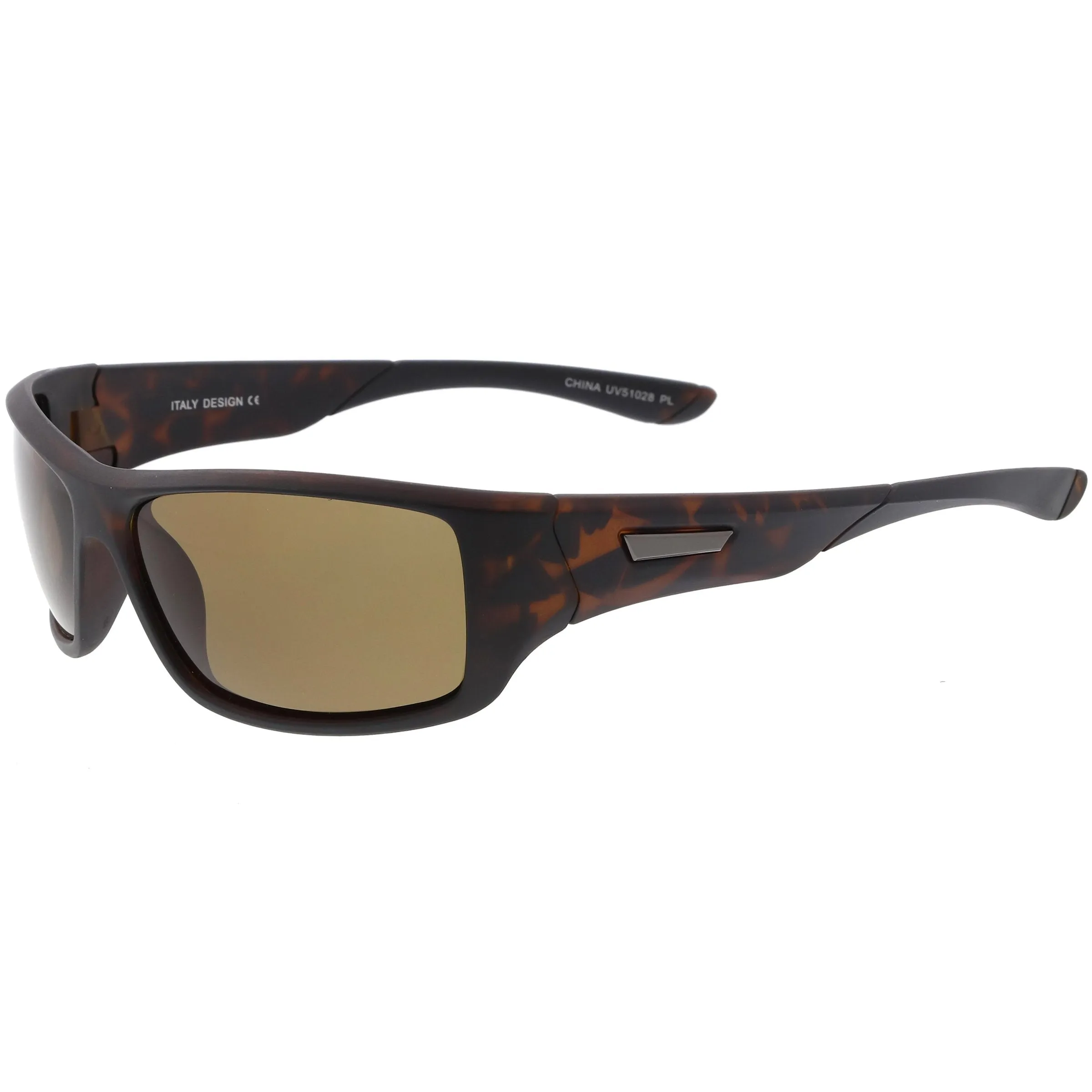 Premium Polarized Sports Wrap Rectangle Sunglasses C794 65mm