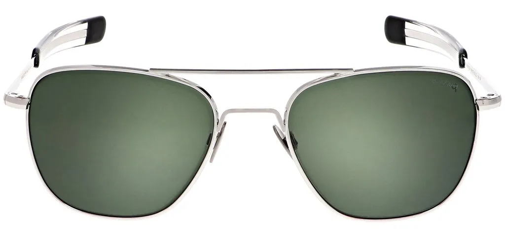 Randolph Aviator White Gold Sunglasses<span>- Blue Hydro & Polarized AGX</span>