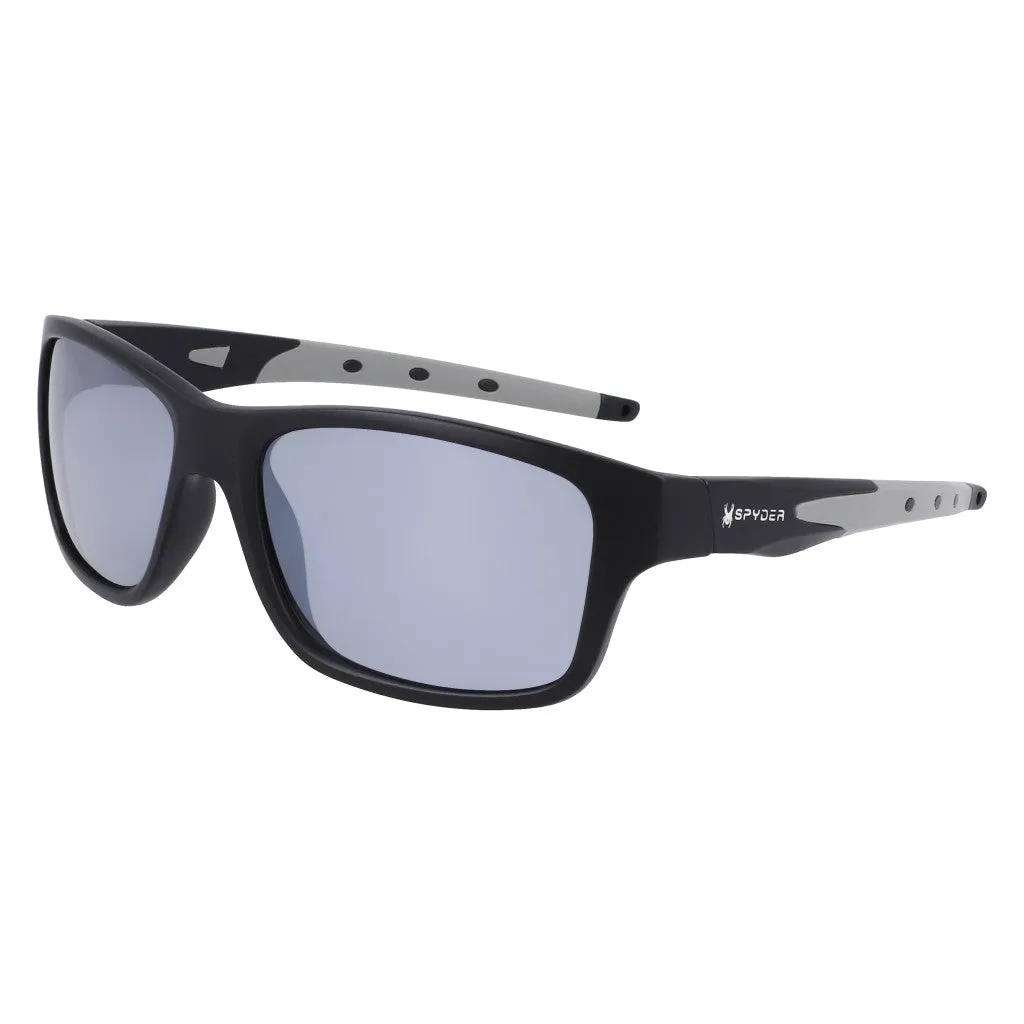 Rectangular Wrap Sunglasses - Black