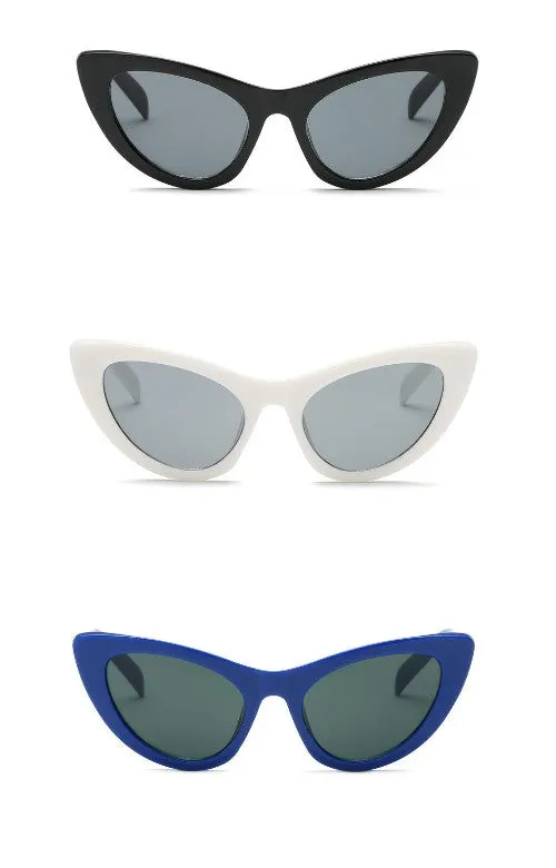 Retro 50s High Point Cat Eye Women's Sunglasses UVA UVB Eye Protection Case Included