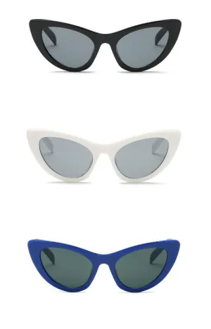 Retro 50s High Point Cat Eye Women's Sunglasses UVA UVB Eye Protection Case Included