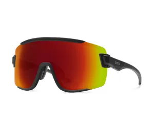 Smith Wildcat Matte Black   ChromaPop Red Mirror Lens