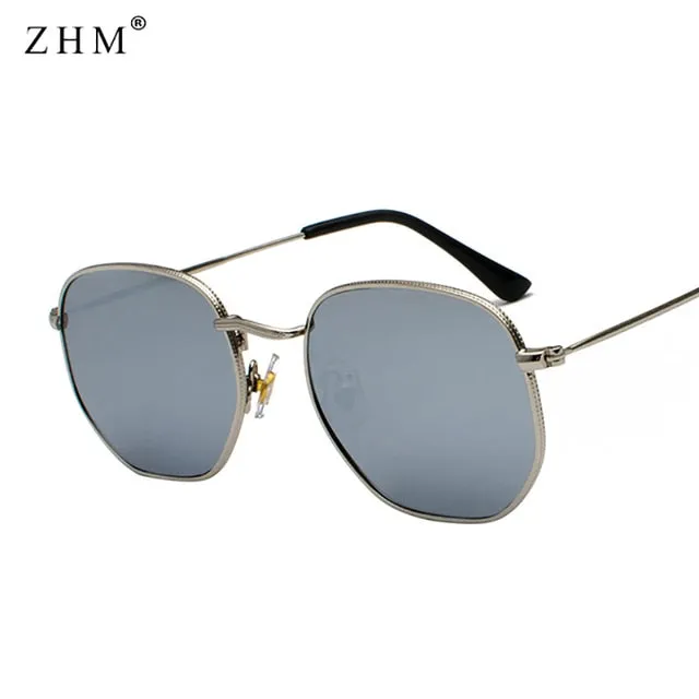 Square Metal Frame Sunglasses