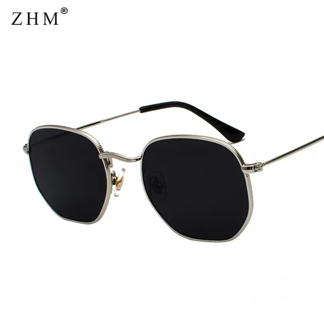 Square Metal Frame Sunglasses