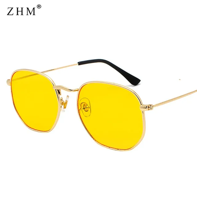 Square Metal Frame Sunglasses