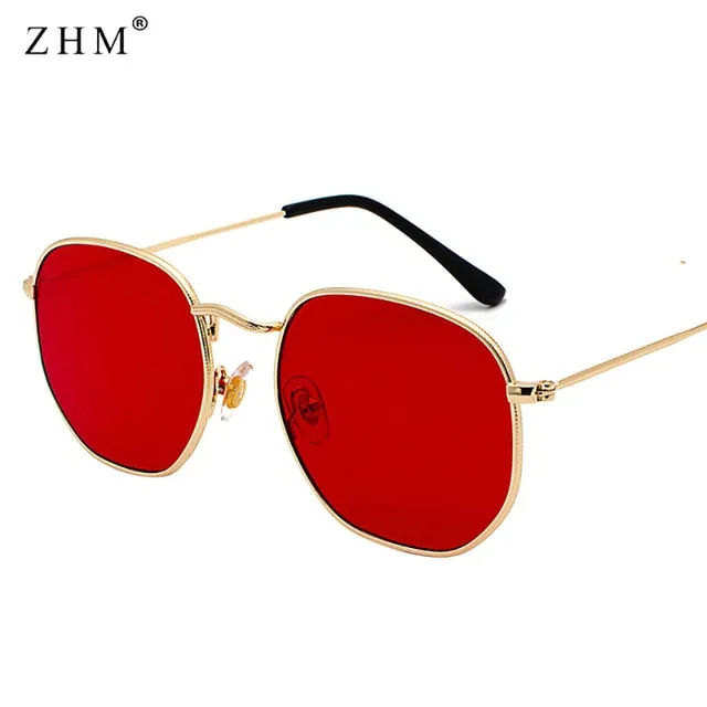 Square Metal Frame Sunglasses