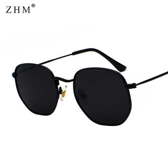 Square Metal Frame Sunglasses