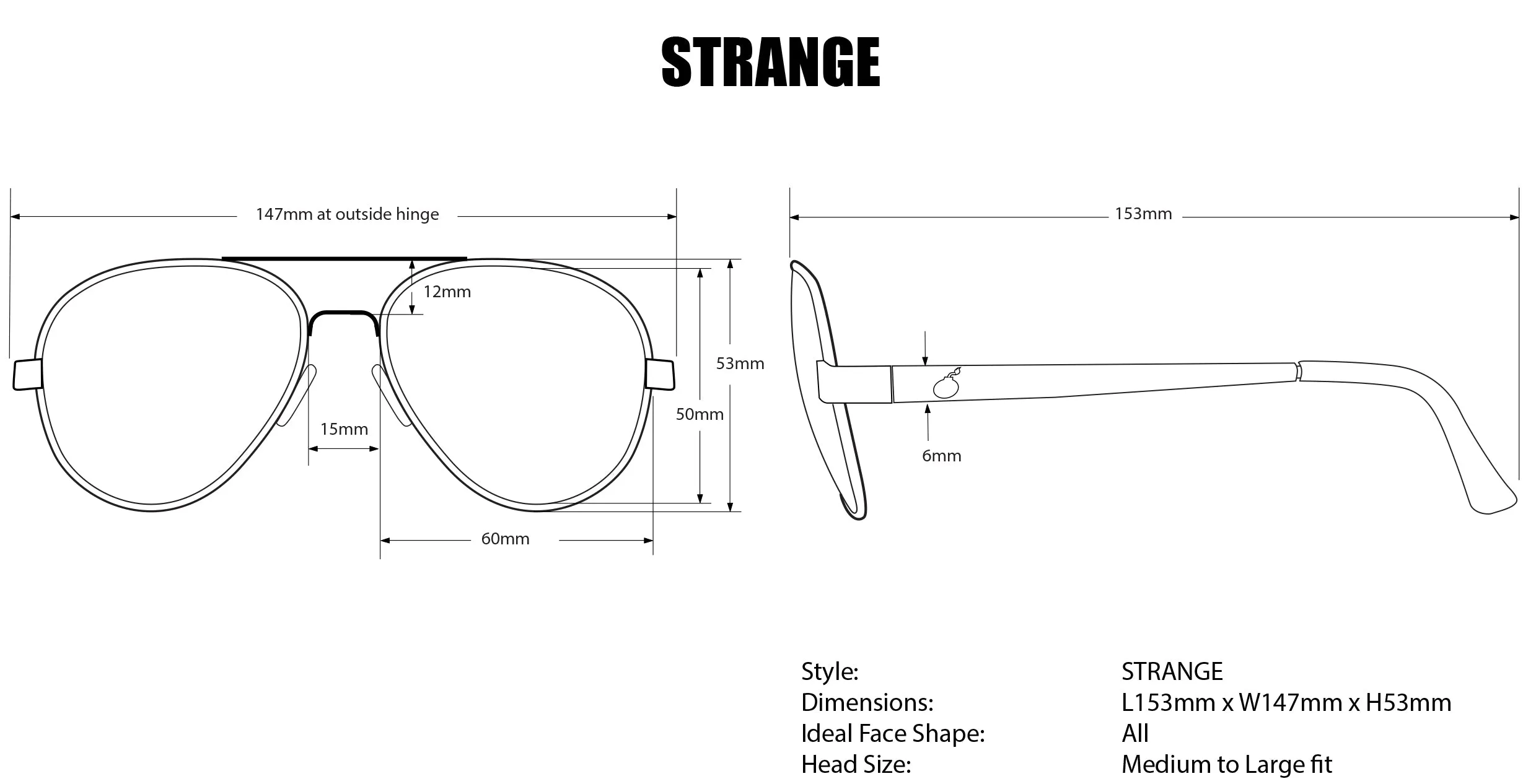 STRANGE - Polarized Smoke Silver