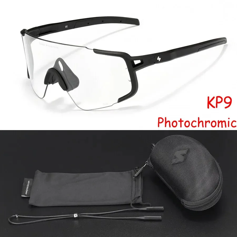 Sweet Protection 2022 Polarized Cycling Sunglasses Sports Photochromic MTB Road Bike Glasses Marathon 4 Lens Running Glasses