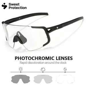 Sweet Protection 2022 Polarized Cycling Sunglasses Sports Photochromic MTB Road Bike Glasses Marathon 4 Lens Running Glasses
