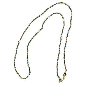 Teal & Gold Evil Eye Mix Glasses Chain