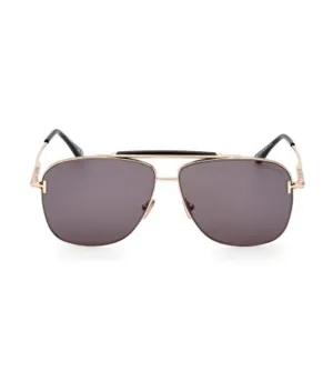 Tom Ford Jaden Men's Grey Aviator Sunglasses