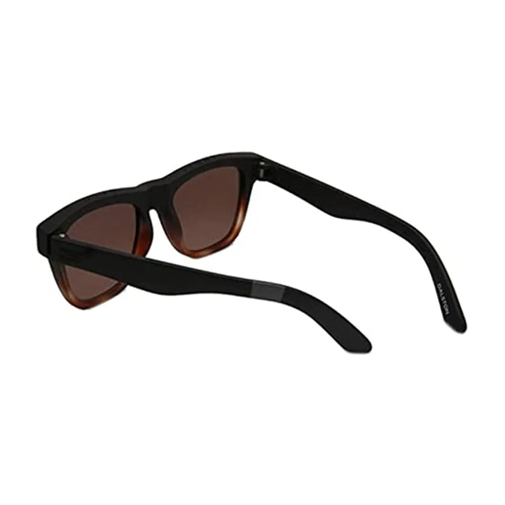 Toms Mens Black Plastic Frame Brown Lens Square Sunglasses - 10012193