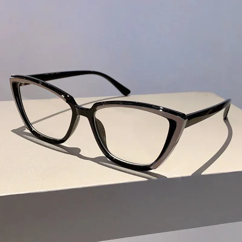 VAIGE Vintage Cat Eye Sunglasses with Blue Light Blocking Technology - Available in Red, Green, Blue, Yellow, Cyan, Gold, Silver, and Purple