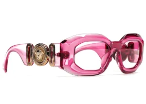 Versace Maxi Medusa Biggie Sunglasses Transparent Pink