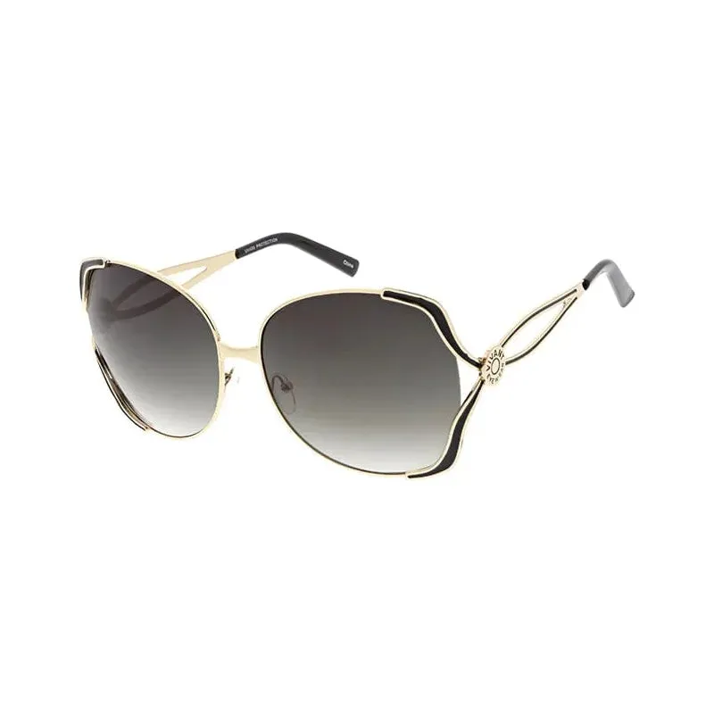 Vivant Eyewear Metal Oversized Sunglasses