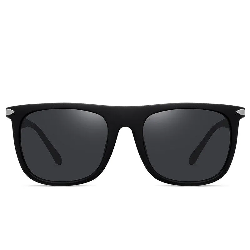 Yimaruili Unisex Full Rim Square Tr 90 Polarized Sunglasses C3055
