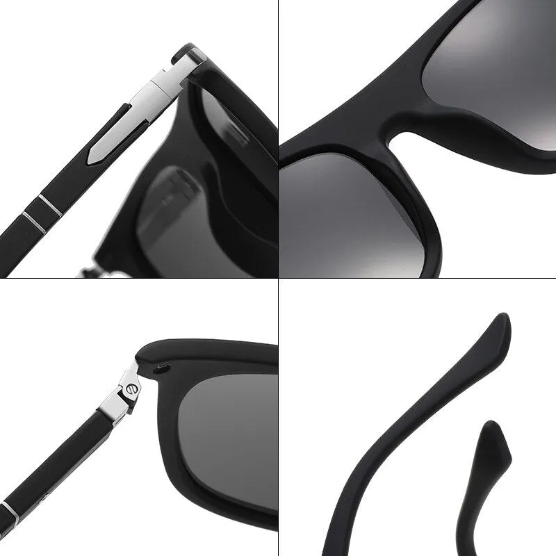 Yimaruili Unisex Full Rim Square Tr 90 Polarized Sunglasses C3055