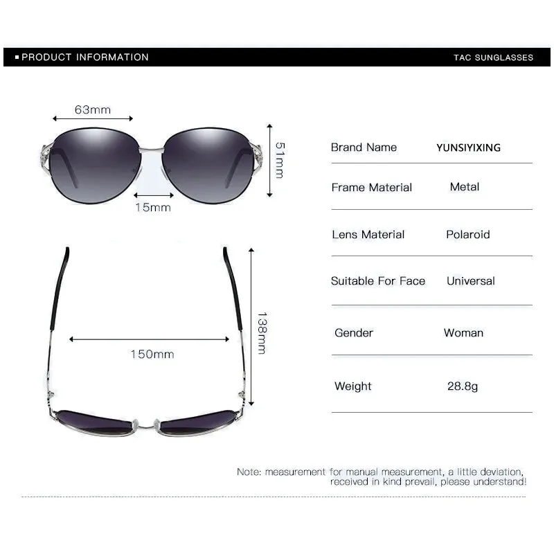 YSYX Polarized Sunglasses Women Butterfly Luxury UV400 Eyewear